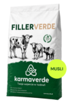 FILLERVERDE musli - wielozbożowy wypełniacz paszowy KARMAVERDE dla cieląt i zwierząt gospodarskich