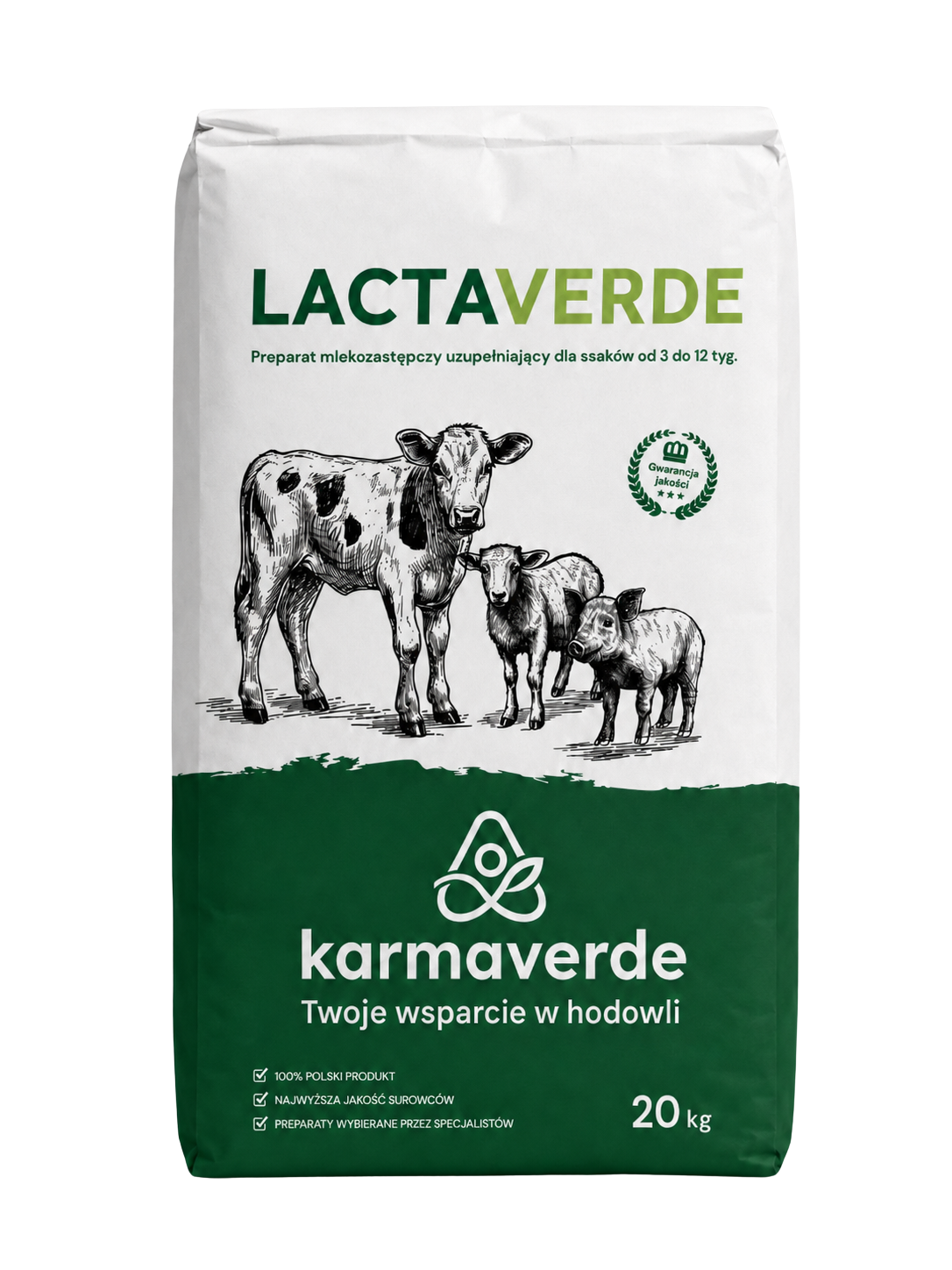 lactaverde 20 kg preparat mlekozastepczy